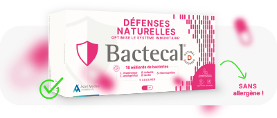 Le compl&eacute;ment alimentaire naturel Bactecal&reg; D aide &agrave; d&eacute;velopper les d&eacute;fenses naturelles.